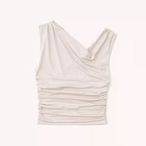 Abercrombie soft matte seamless one shoulder top